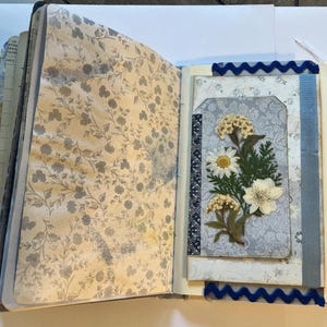 Vintage Floral-Themed Junk Journal “Cornflower”