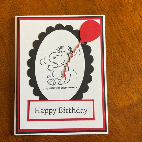 Greeting card, Snoopy birthday card