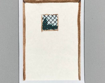 Original Watercolor ACEO "Summer Door"