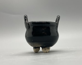 Wheel-thrown Miniature Cauldron