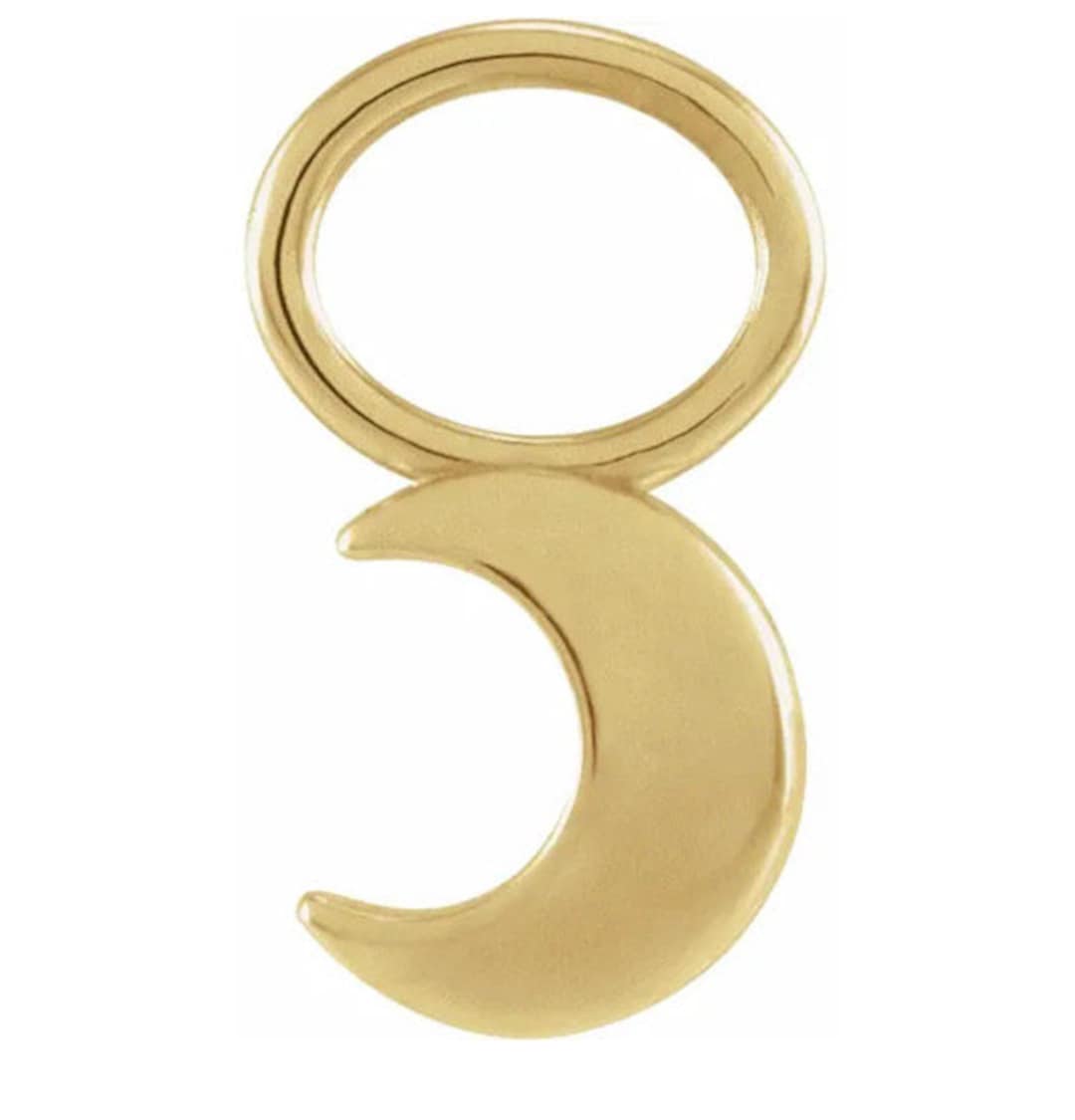 Star & Moon Charm Hoop Earrings - Gold