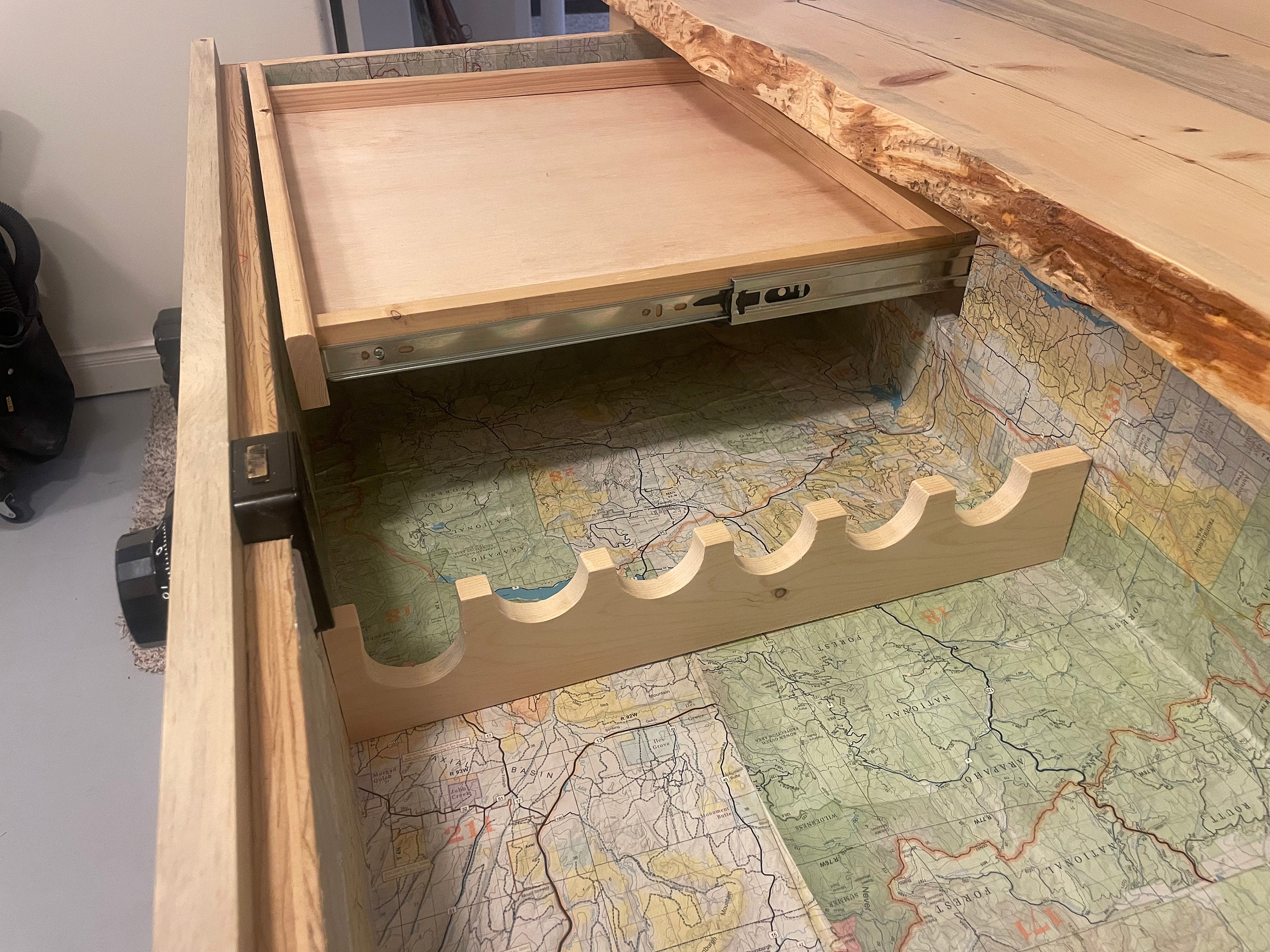 Gun Safe Work Bench - Beetle Kill Pine - Etsy