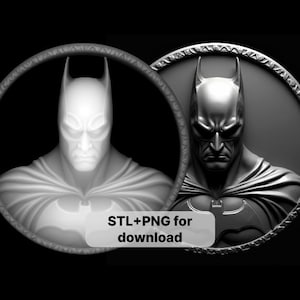 La vida de los mercenarios BATS / concepto artístico / archivos de relieve 3D stl png / archivo de grabado láser / mapa de profundidad de grabado de monedas / Lightburn para EDC