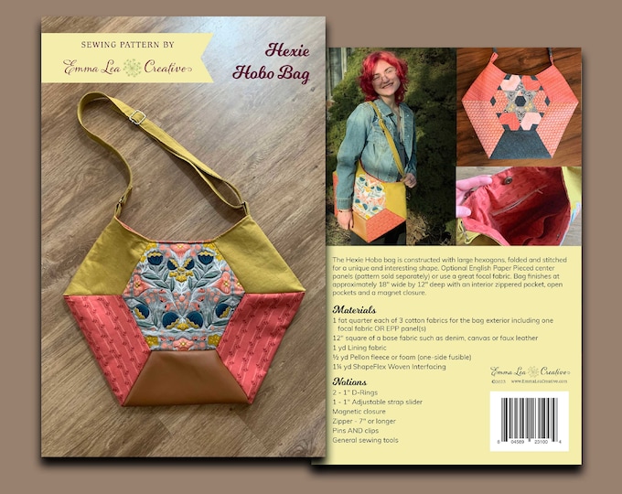 Hexie Hobo Bag Pattern PDF Etsy