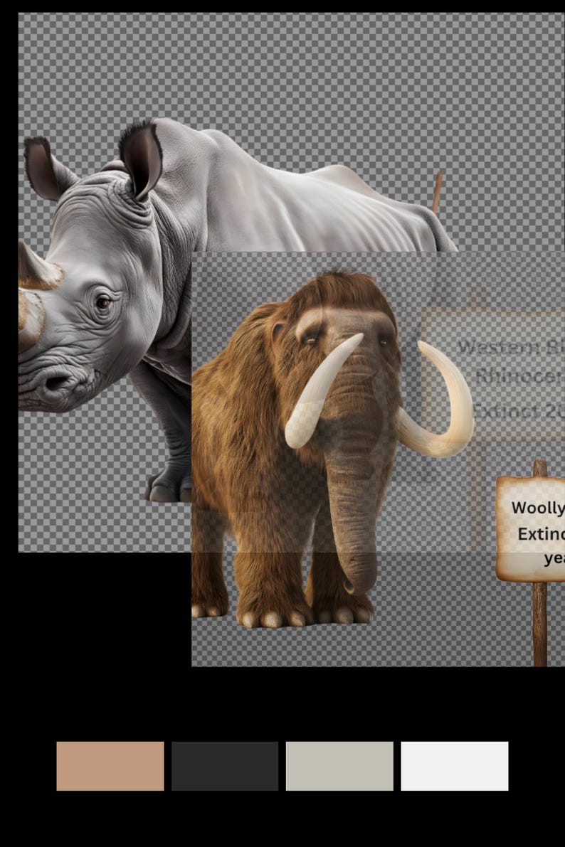 26 Extinct Animal HD Transparent Pngs | Lost Species Collection (10,000 ...