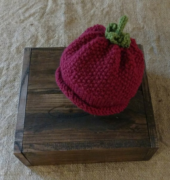 Raspberry Hat /0-3 Mo's 2-4 Year Sizes / Photo Prop or | Etsy