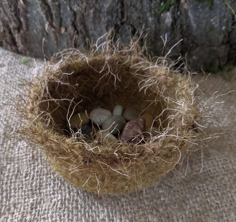 Felted Bird Nest Mini-bowl image 2