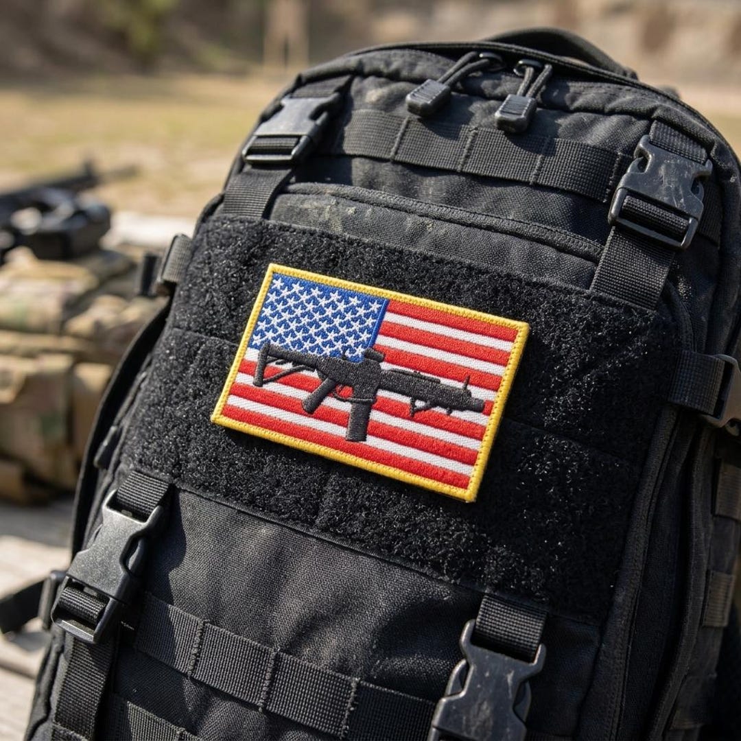 American Flag AR-15 SBR Rifle Patch With Hook and Loop Backing - Etsy