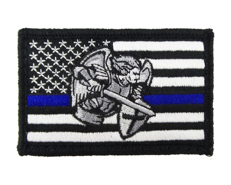 USA American Flag Patches VELCRO® Brand Backing 3"X2" for Backpacks, Jackets, and Tactical Gear St. Michael