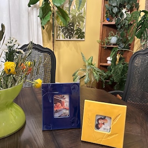 vintage fetco ceramic picture frames