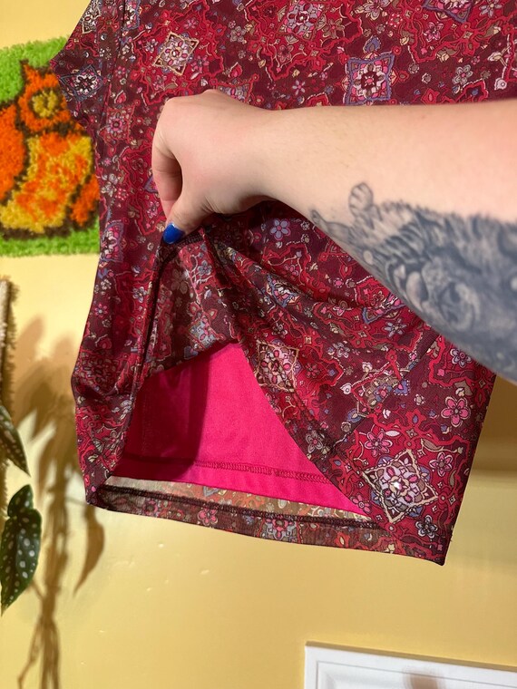 vintage necessary objects partially sheer red pai… - image 5