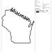 State Name | Wisconsin Outline | Machine Embroidery File Download ...