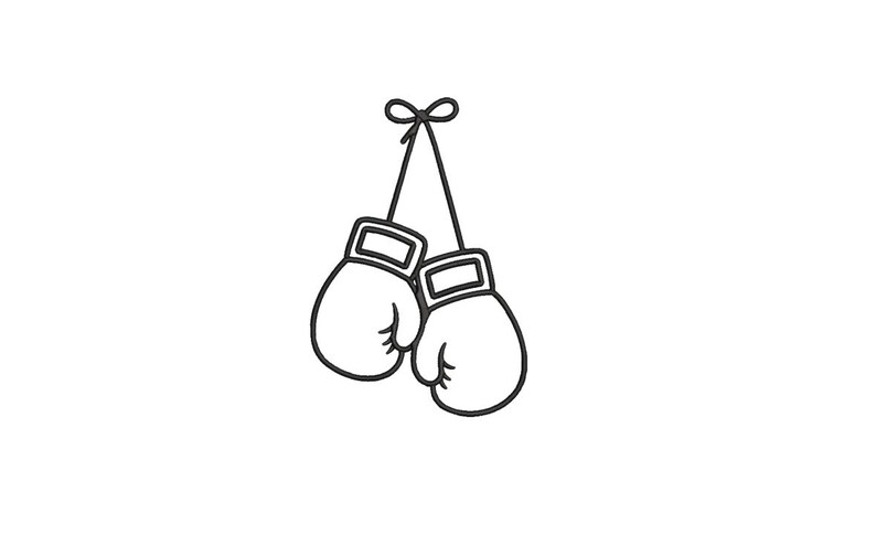 Boxing Outline Bundle Machine Embroidery Files | 4 Separate Designs, 8 ...