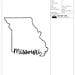 State Name | Missouri Outline| Machine Embroidery File Download ...