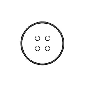 Op de afbeelding: Een zwarte rubberen O-ring en vier kleinere zwarte rubberen ringen, waarschijnlijk voor afdichting of mechanische doeleinden, zijn geplaatst tegen een witte achtergrond. De grotere ring omsluit de vier kleinere ringen.