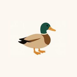 Mallard Design | Duck Machine Embroidery File Download | 5 sizes
