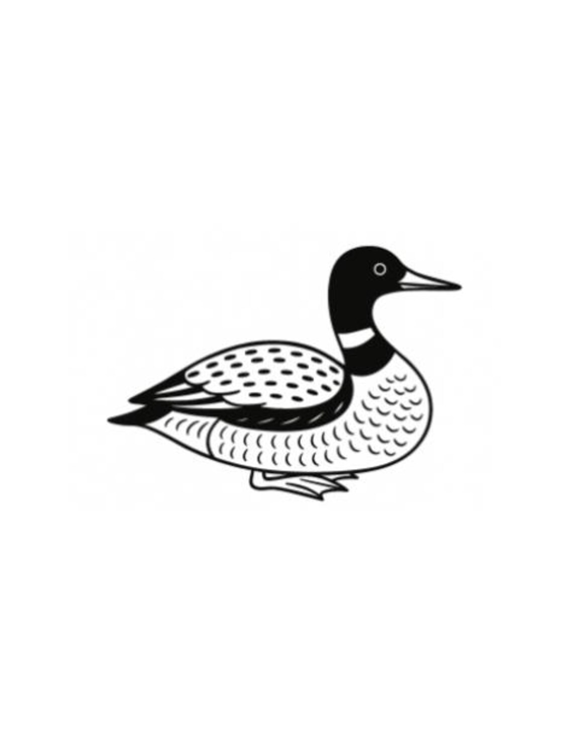 Loon Outline | Machine Embroidery File Download - Etsy