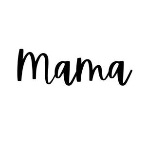 MAMA | Machine Embroidery File Download | Script Font