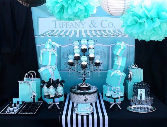 Breakfast At Tiffany Backdrop Breakfast Tiffanys Bridal Etsy