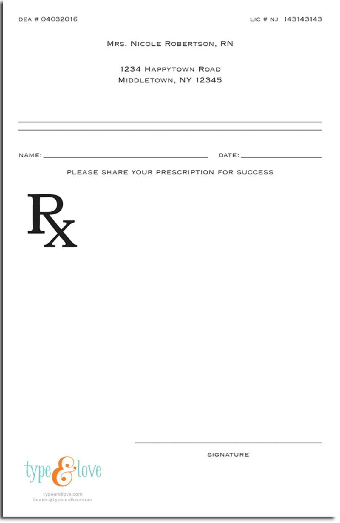 The Prescription for a Happy Marriage Unique Custom - Etsy