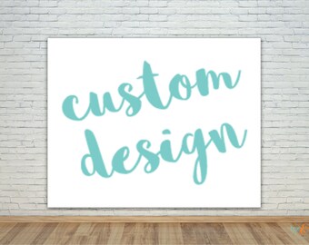 Custom Design, vinyl photo backdrop/banner, step and repeat, party, corporate, logo, birthday, sweet 16, wedding, photo shoot, photobooth