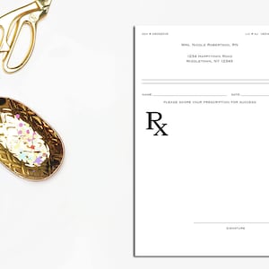 The Prescription for Success, Unique, Custom Prescription Pad Personalized - nursing student, nurse graduate, graduation, pharmacist, doctor