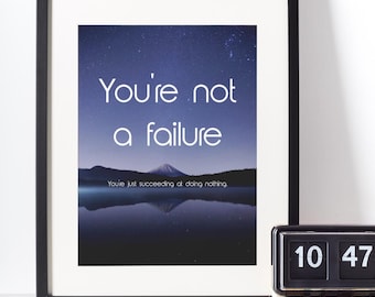 Funny Sarcastic Affirmation Poster: Inspirational Office Decor