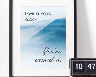 Funny Quotes Wall Decor Funny Affirmation Quote Poster Sarcastic Art for Office Unique Home Decor Gift for Friends and Coworkers