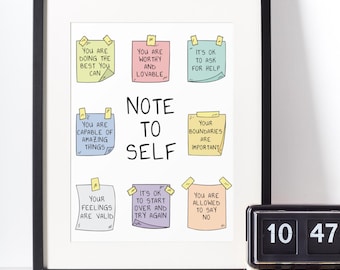 Self Care Poster: Motivational Classroom Decor (Digital Download)