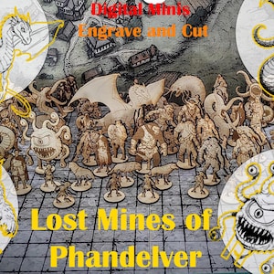Lost Mines of Phandelver Cutout Digital SVG For Wood Cutting