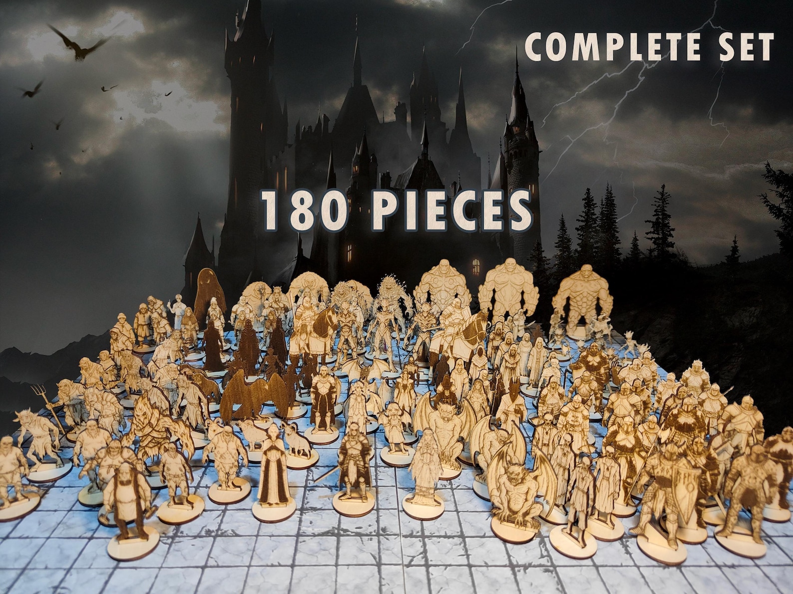 Curse of Strahd Cutout Minis Dnd Laser Cut Wooden Miniatures Tabletop ...