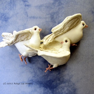 Bird Pattern, Doves, Birds, Sewing Pattern, Soft Sculpture, Wall Hanging, Primitive Bird image 1