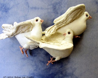 Bird Pattern, Doves, Birds, Sewing Pattern, Soft Sculpture, Wall Hanging, Primitive Bird