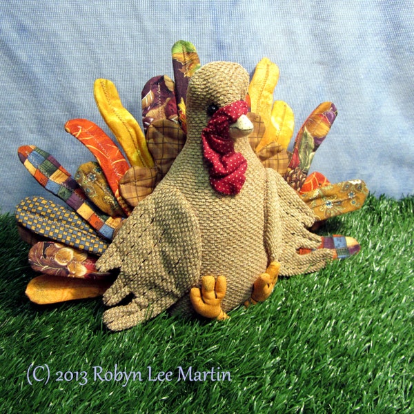 Primitive Turkey Doll Soft Sculpture Fall Decor