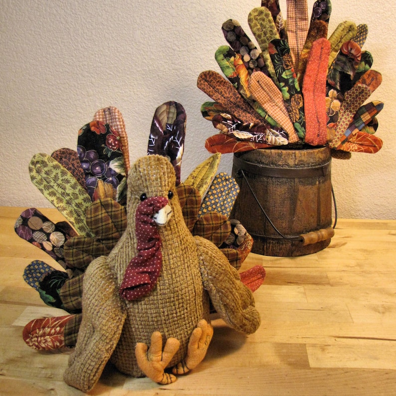 Pdf Pattern Turkey Bird Sewing Pattern Primitive Turkey - Etsy