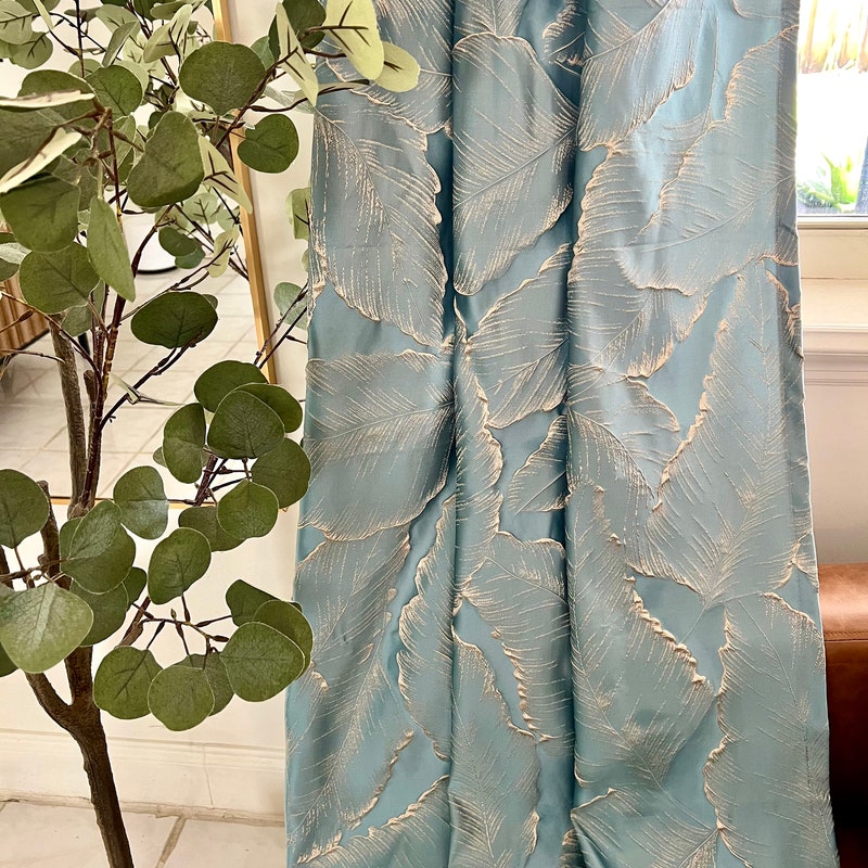 Turquoise Curtains - Etsy UK