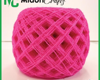 Crystal Yarn -1 of 2- Hilo Cristal, Acrylic Yarn, Polyester Thread for Clothing, Crochet and Crafts Mexican Yarn 100% Original 83gm(2.92oz)