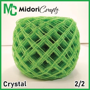 Crystal Yarn - 2 of 2- Hilo Cristal, Acrylic Yarn, Polyester Thread for Clothing, Crochet and Crafts Mexican Yarn 100% Original 83gm(2.92oz)