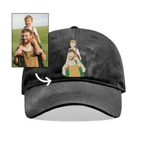 Custom Embroidered Portrait Hat | Personalized Photo Gift