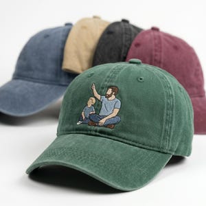 Custom Embroidered Photo Hat: Personalized Portrait Cap, Pet Memorial, Couple Gift, Family Keepsake Gift