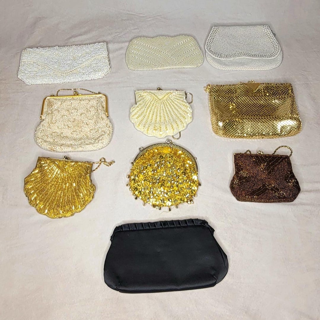 Vintage Beaded Evening Bag Clutch Collection | Art Deco Hollywood ...