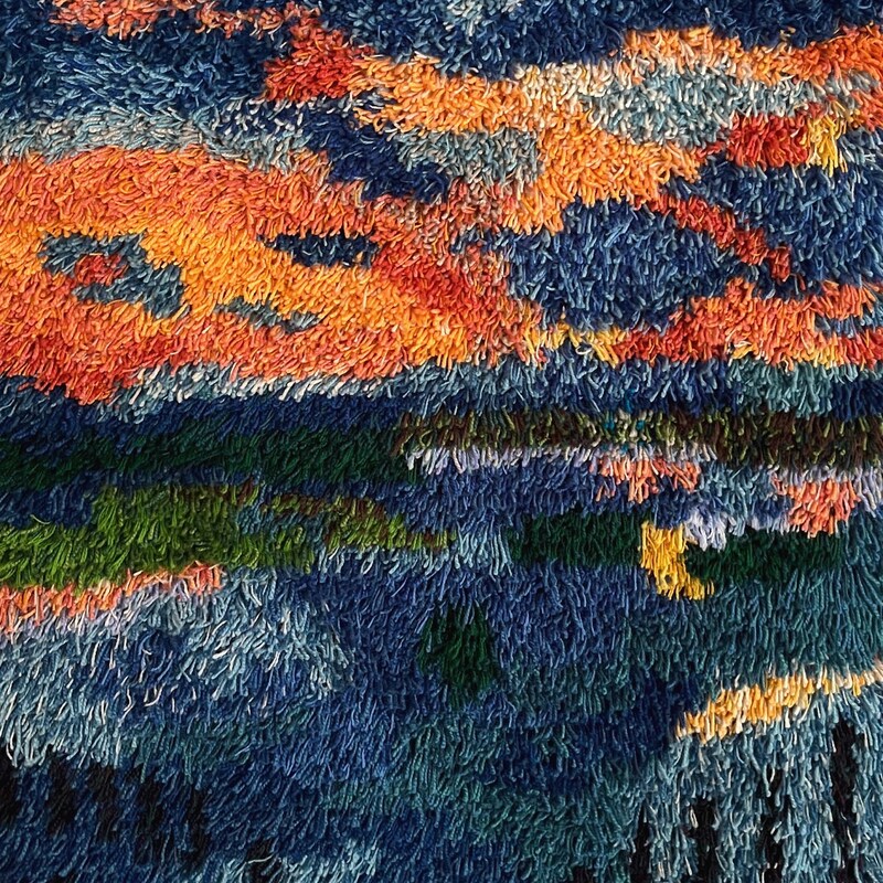 Sunset Rya Rug Byrdcall - Etsy