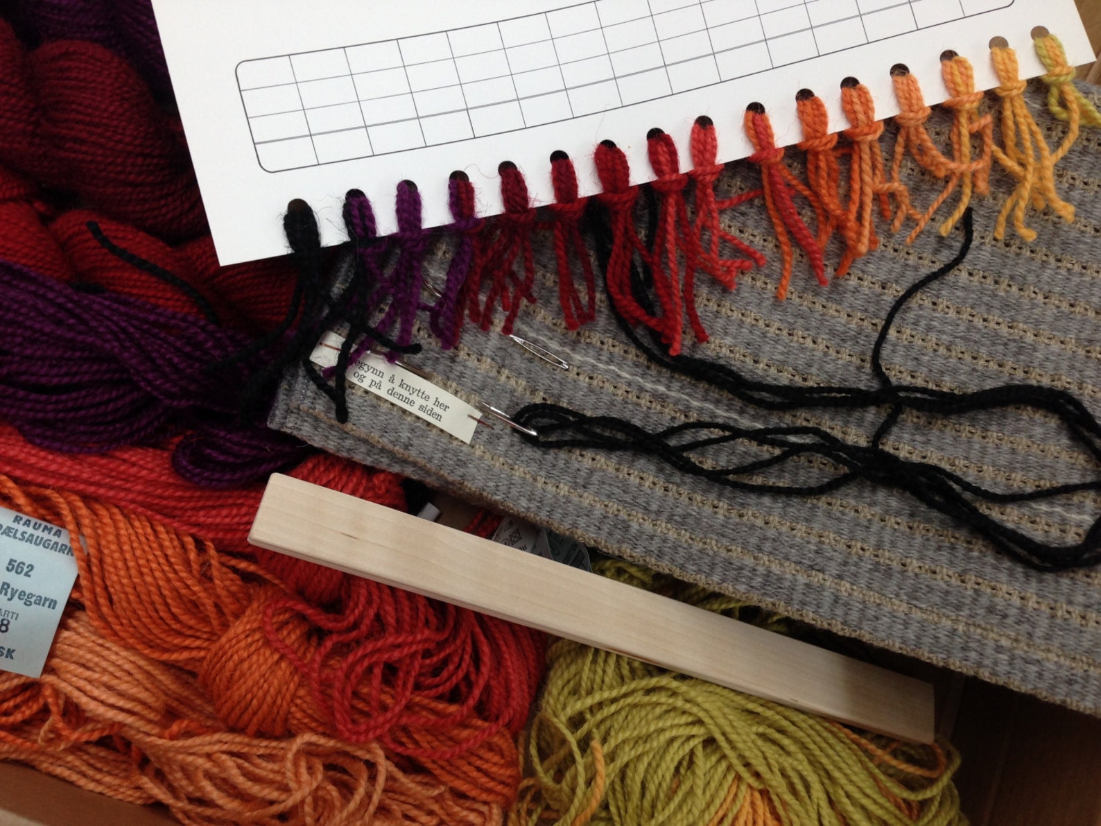 Rya Rug Kit. ild Make Your Own Rya. Heritage Sheep Etsy