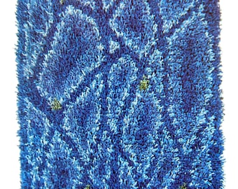 Rya Rug Kit "Kontrapunkt" ...Heritage Wool yarn, Wool backing. Instructions in English. 60 x 110 cm or +/- 23.5" x 43.3"