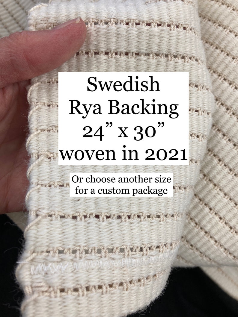 Rya Rug Maker's Designer's Kit and Starter Package with Rya Book Swedish 24" x 30"