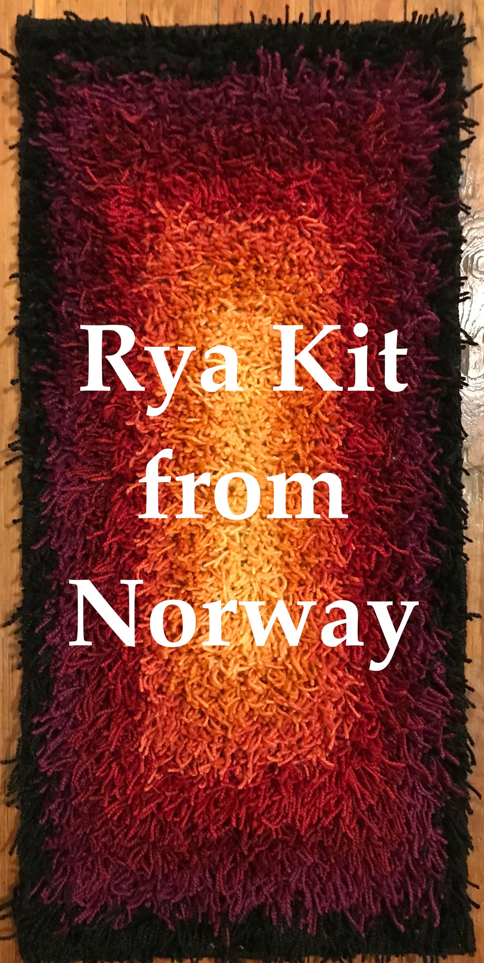 Make Your Own Rya Rug Kit From Norway Called ild Etsy