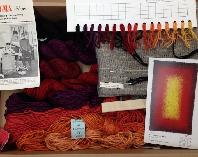Rya Rug Kit. ild Make Your Own Rya. Heritage Sheep Etsy