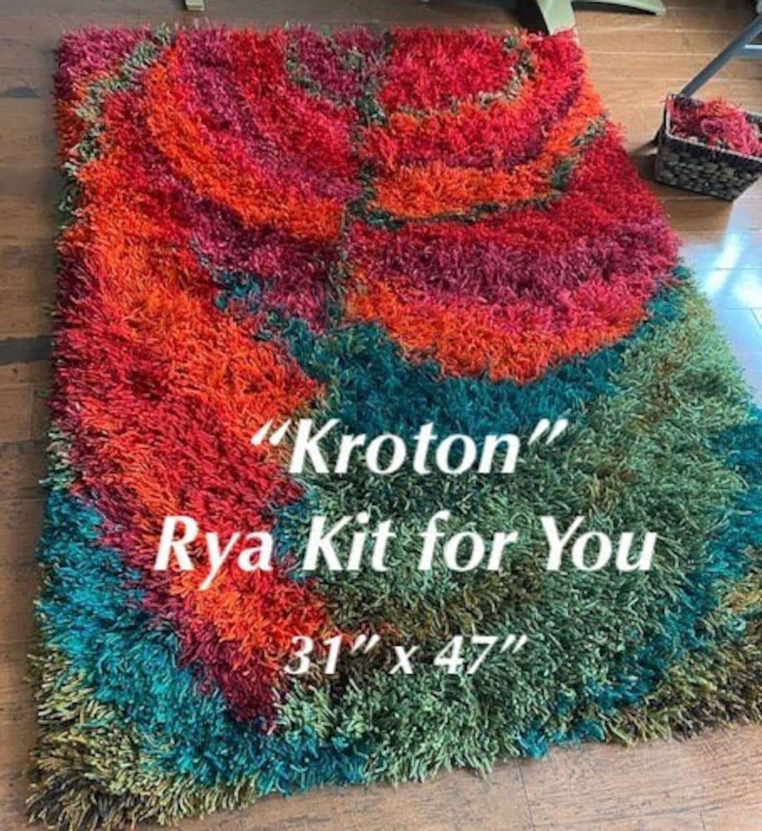 Rya Rug Kit From Norway kroton Size 31 X Etsy