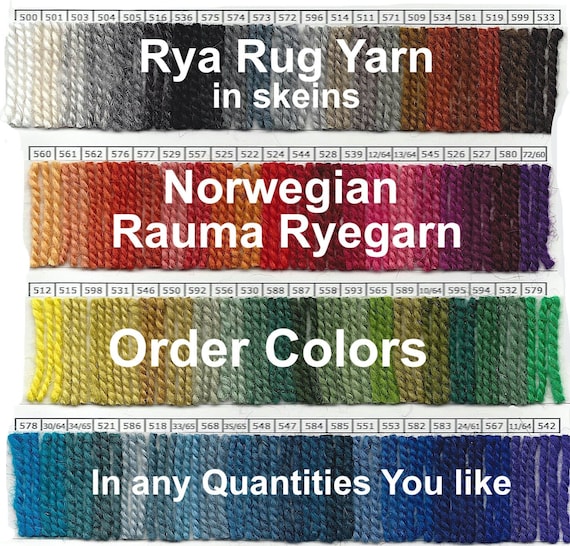 Rauma Ryegarn Norwegian Rug Yarn