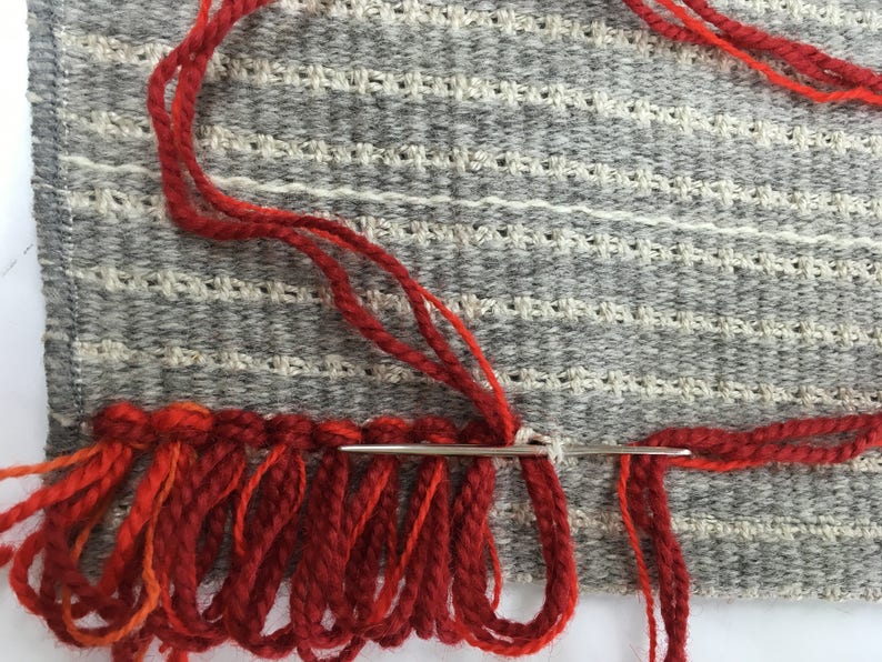 Etsy Rya Rug Kits Rya Rug Kit From Norway Called Kirsebaertre Heritage Sheep Wool Yarn ...